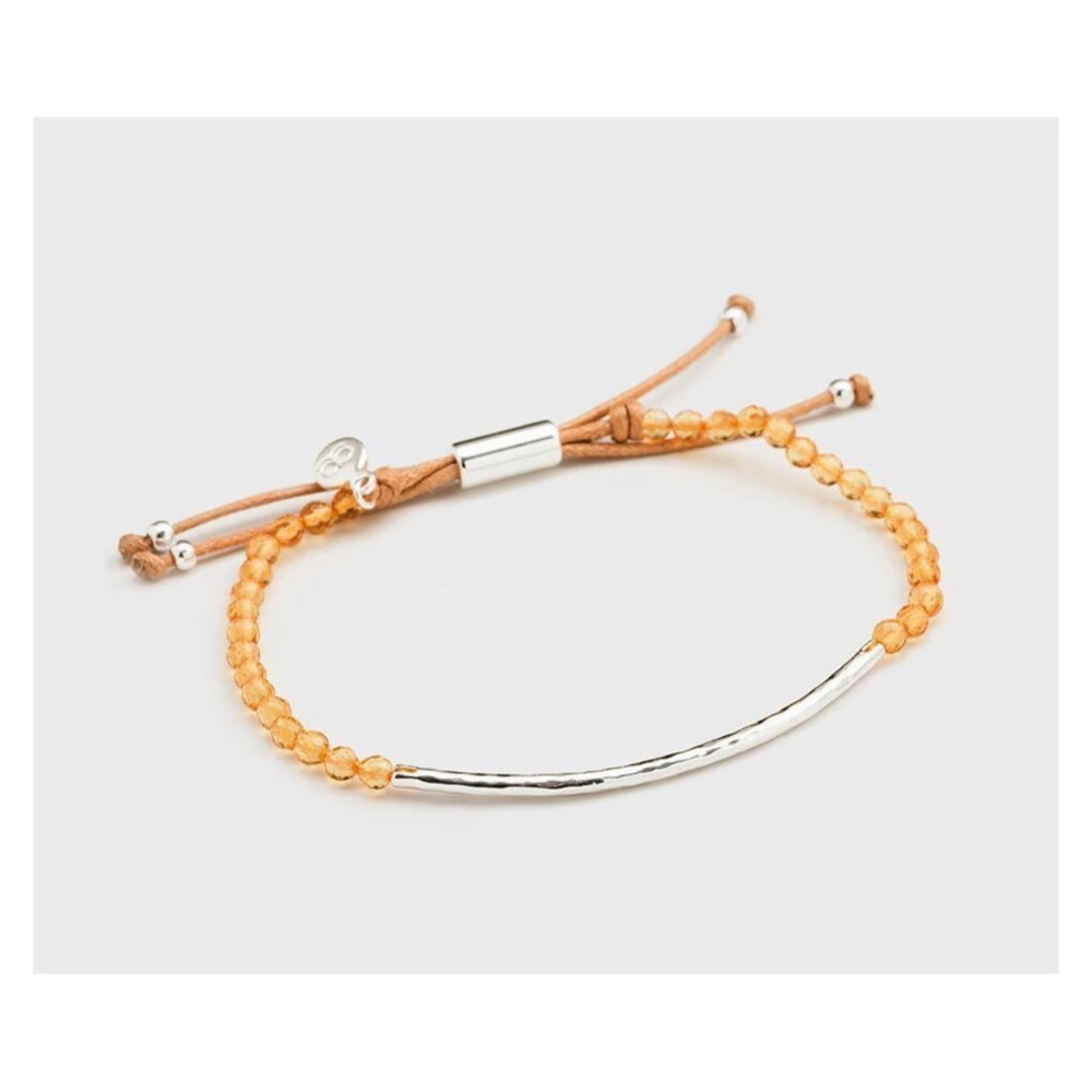 Gorjana NWT Citrine & Silver Power Gemstone Bracelet ✨